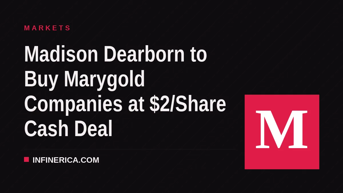 Madison Dearborn to Buy Marygold Companies at $2/Share Cash Deal