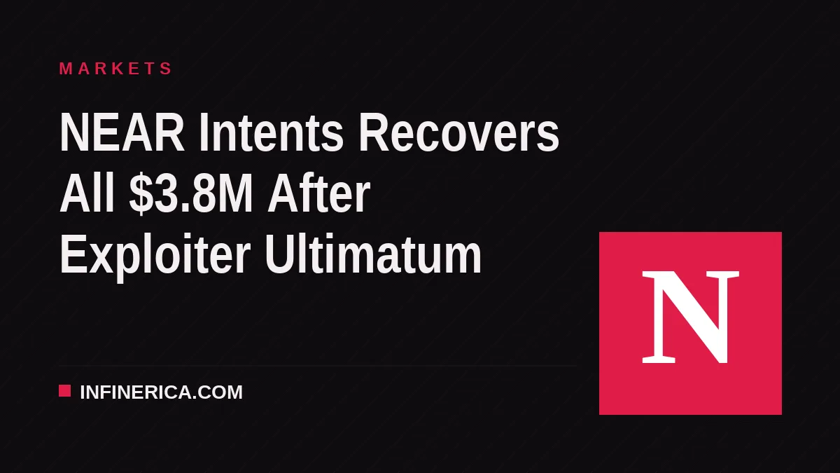 NEAR Intents Recovers All $3.8M After Exploiter Ultimatum