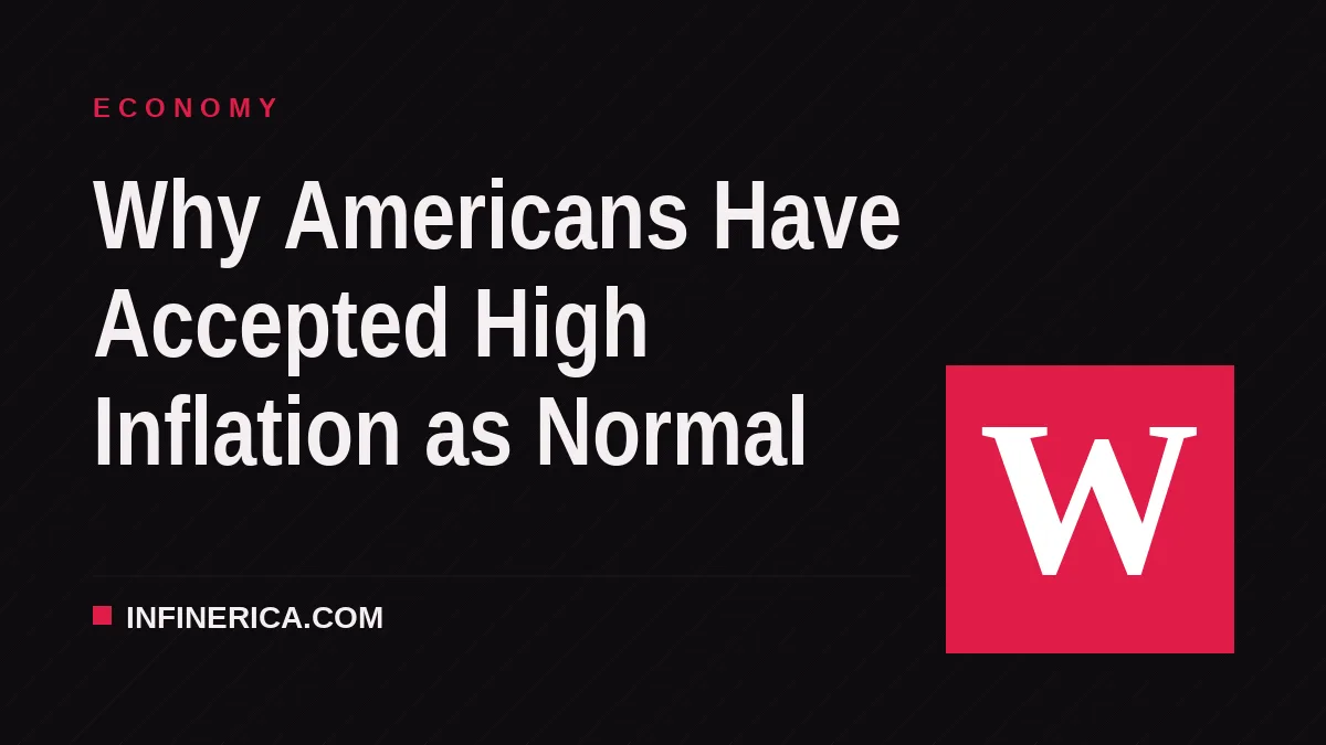 Why Americans Have Accepted High Inflation as Normal