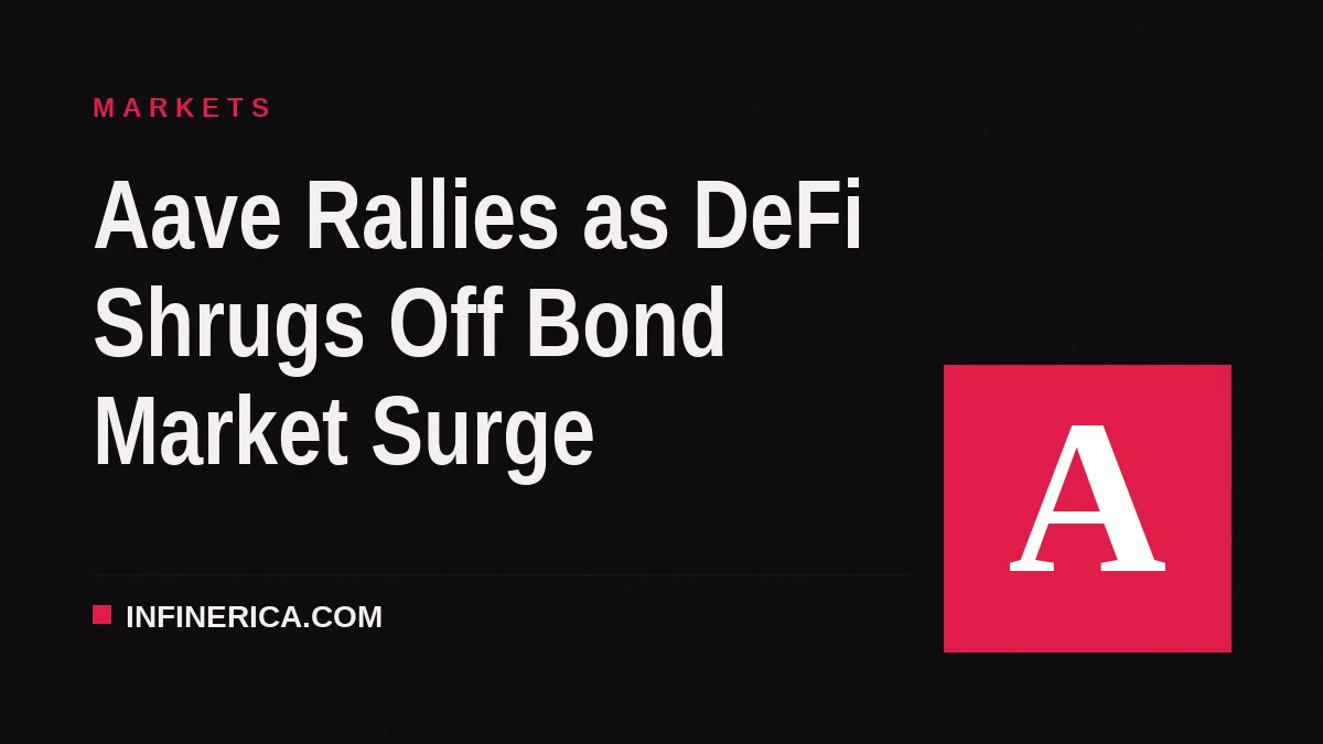 Aave Rallies as DeFi Shrugs Off Bond Market Surge
