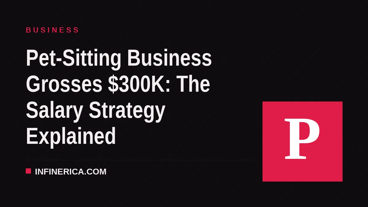 Pet-Sitting Business Grosses $300K: The Salary Strategy Explained