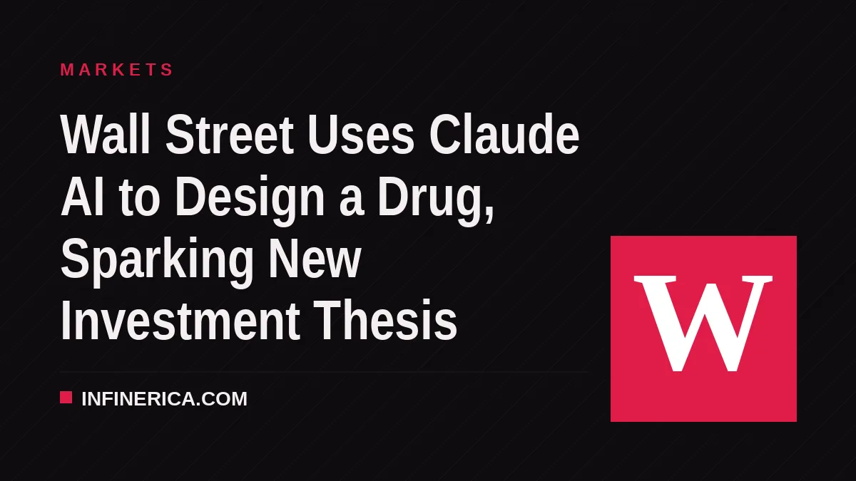 Wall Street Uses Claude AI to Design a Drug, Sparking New Investment Thesis