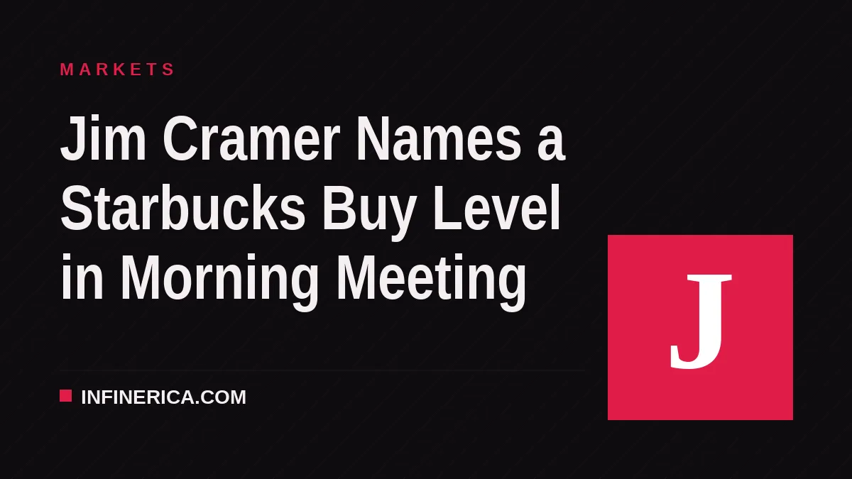 Jim Cramer Names a Starbucks Buy Level in Morning Meeting