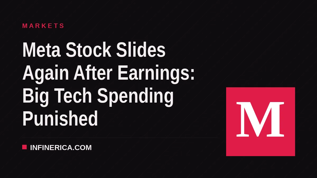 Meta Stock Slides Again After Earnings: Big Tech Spending Punished