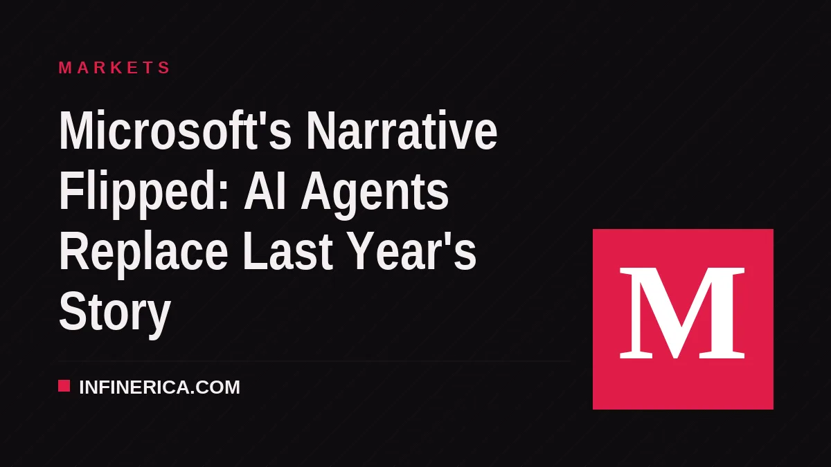 Microsoft's Narrative Flipped: AI Agents Replace Last Year's Story