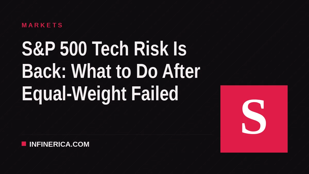 S&P 500 Tech Risk Is Back: What to Do After Equal-Weight Failed