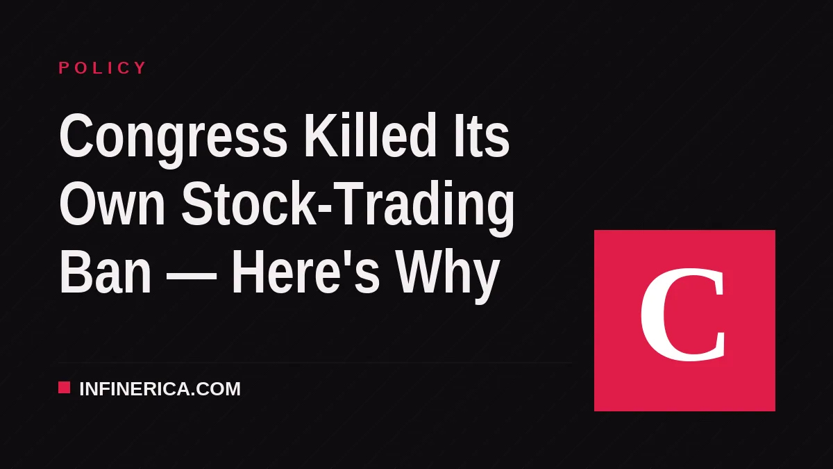 Congress Killed Its Own Stock-Trading Ban — Here's Why