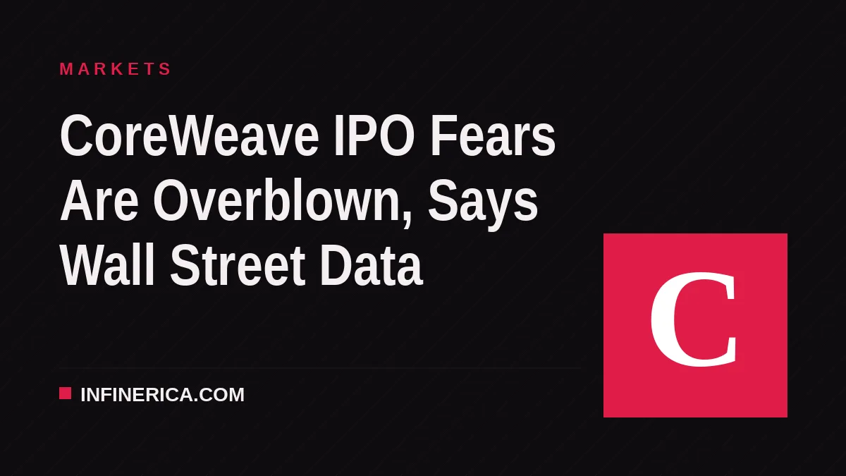 CoreWeave IPO Fears Are Overblown, Says Wall Street Data