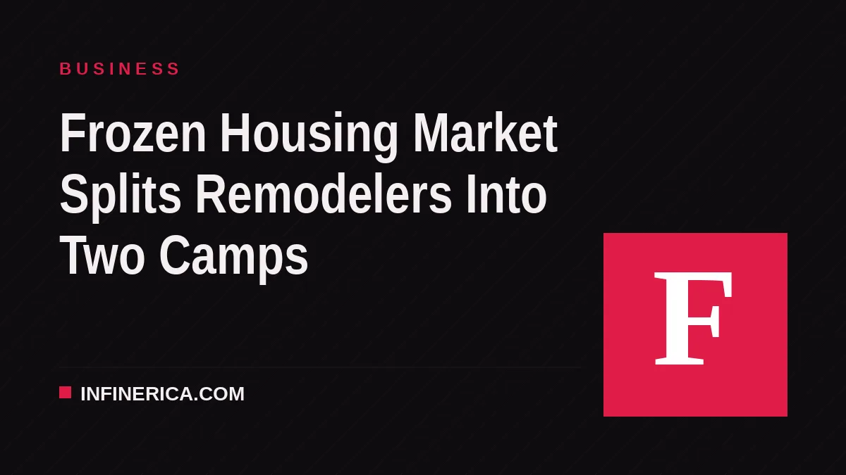 Frozen Housing Market Splits Remodelers Into Two Camps