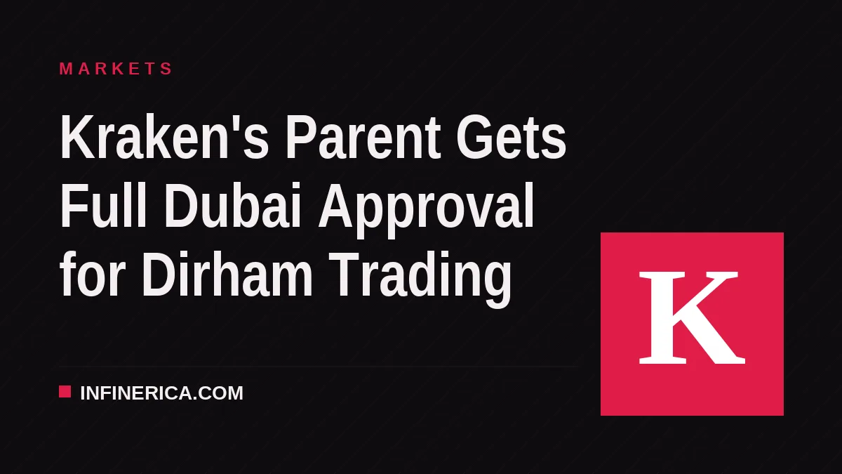 Kraken's Parent Gets Full Dubai Approval for Dirham Trading