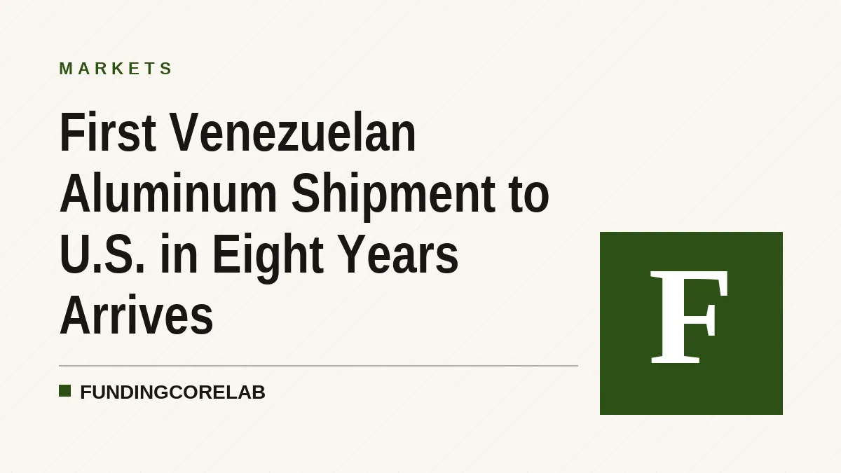 First Venezuelan Aluminum Shipment to U.S. in Eight Years Arrives
