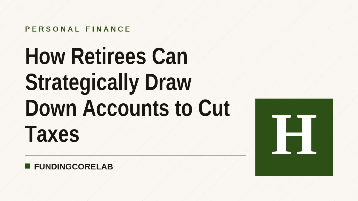 How Retirees Can Strategically Draw Down Accounts to Cut Taxes