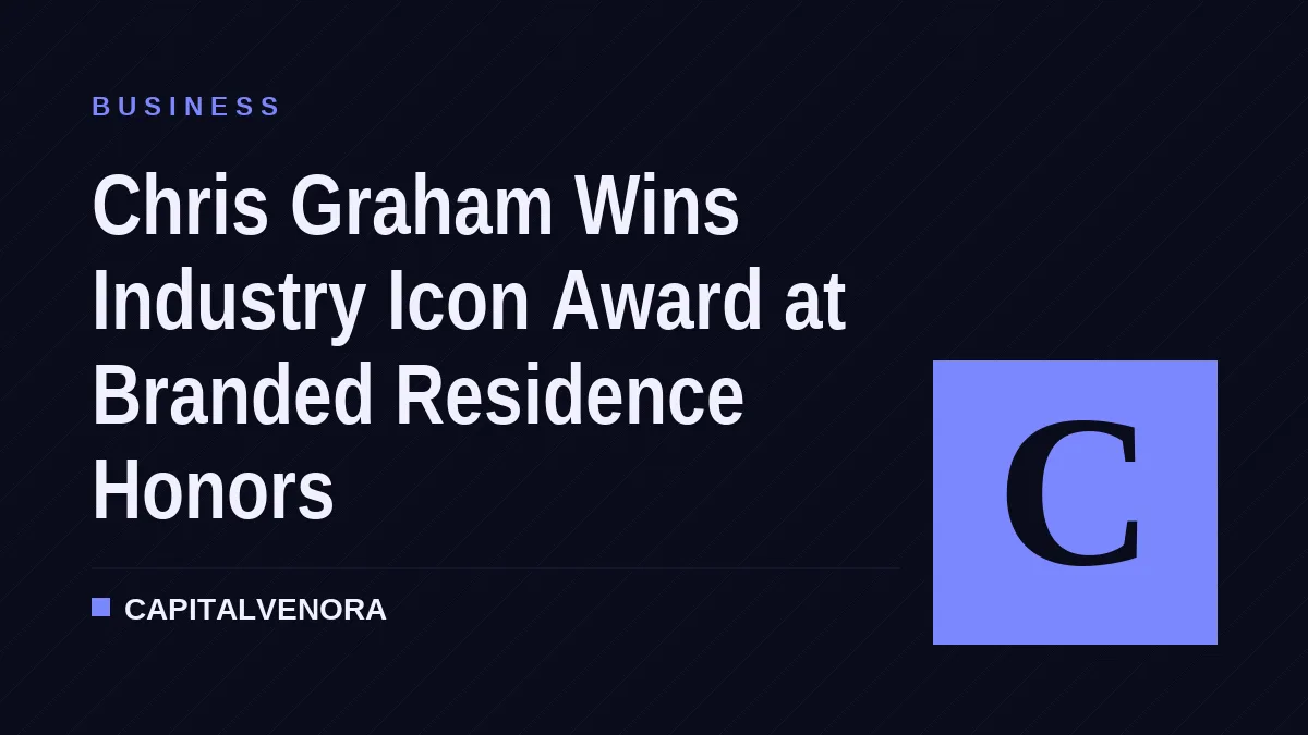 Chris Graham Wins Industry Icon Award at Branded Residence Honors
