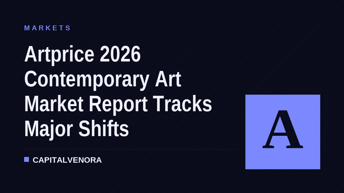 Artprice 2026 Contemporary Art Market Report Tracks Major Shifts