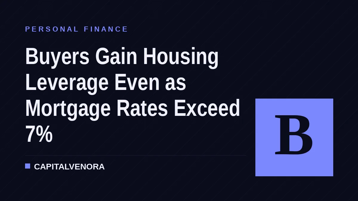Buyers Gain Housing Leverage Even as Mortgage Rates Exceed 7%