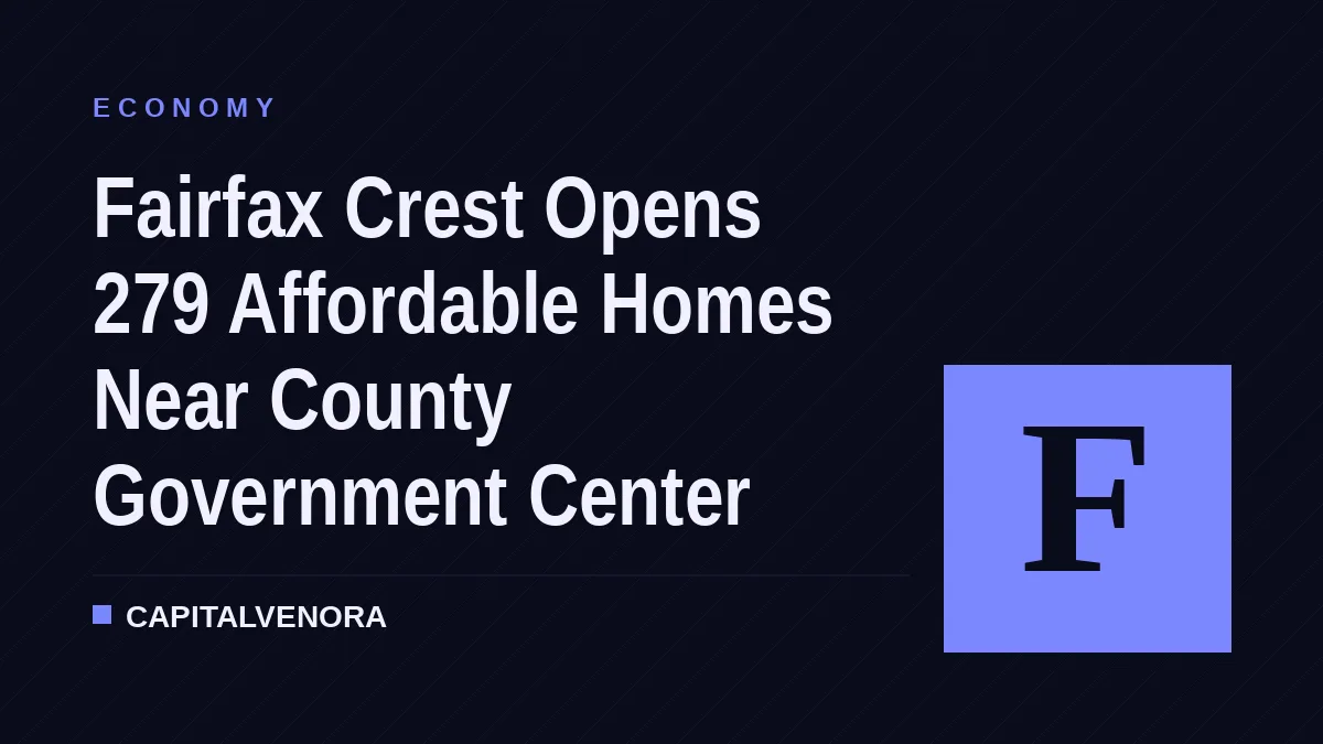 Fairfax Crest Opens 279 Affordable Homes Near County Government Center