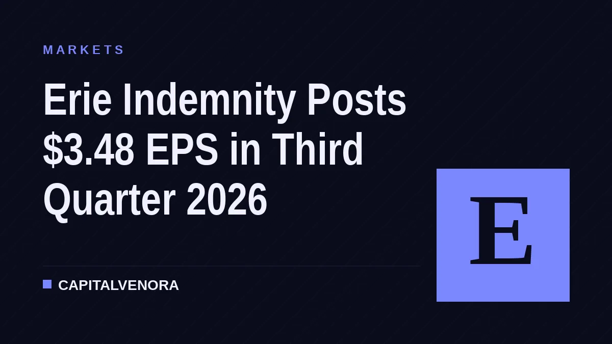 Erie Indemnity Posts $3.48 EPS in Third Quarter 2026