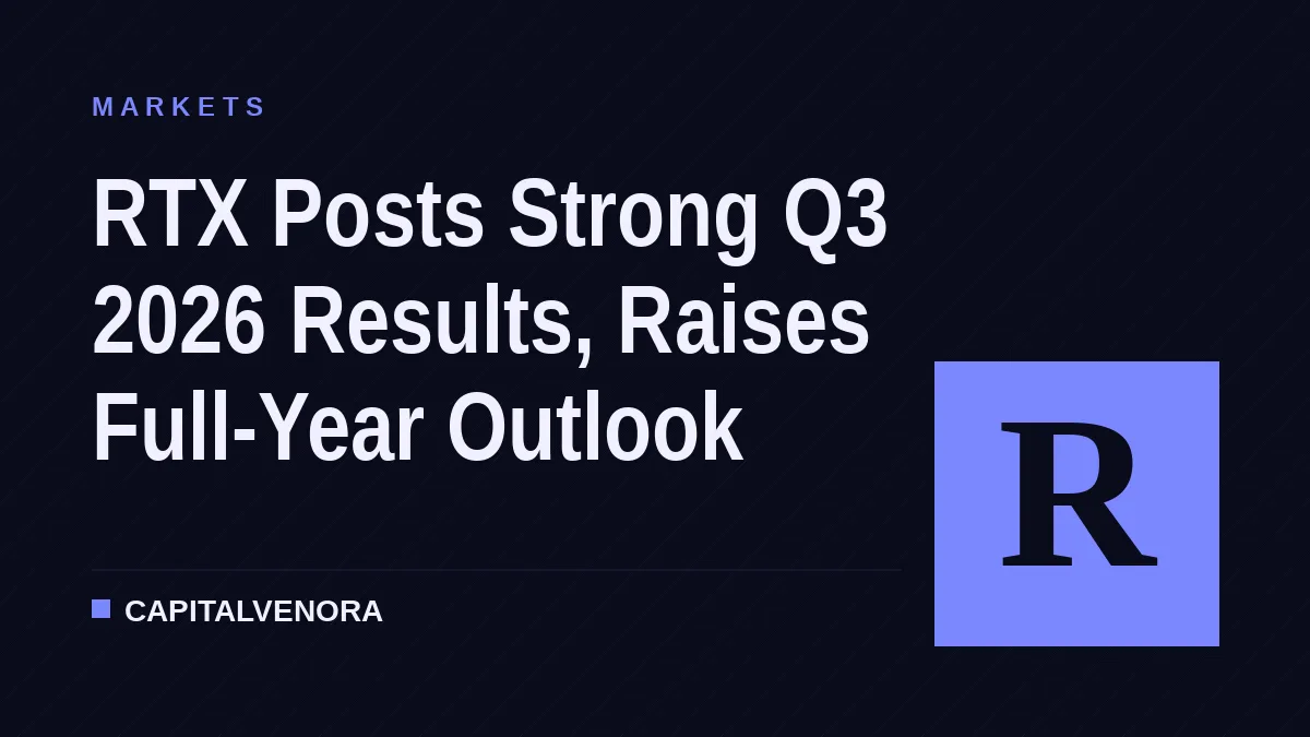 RTX Posts Strong Q3 2026 Results, Raises Full-Year Outlook