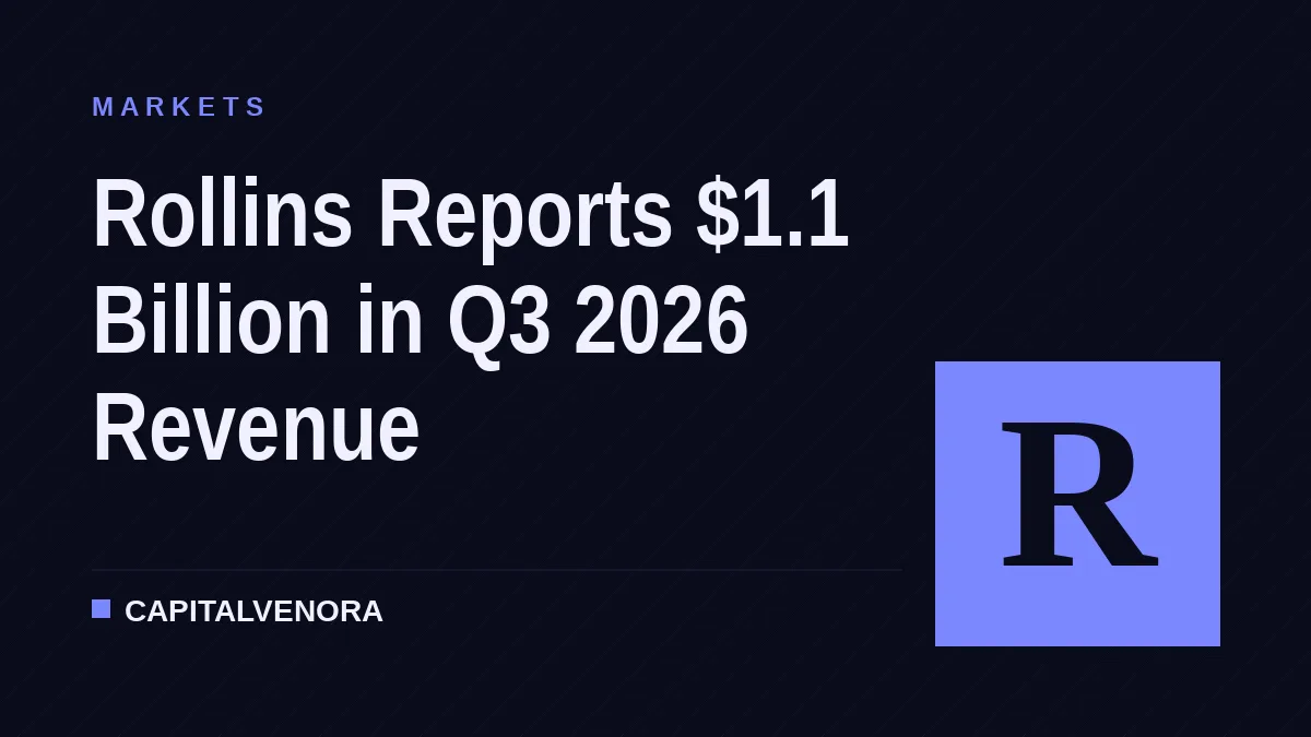 Rollins Reports $1.1 Billion in Q3 2026 Revenue