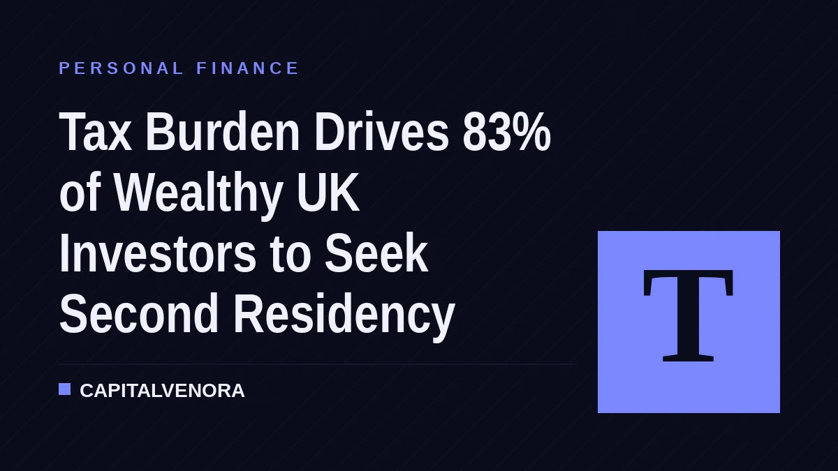 Tax Burden Drives 83% of Wealthy UK Investors to Seek Second Residency