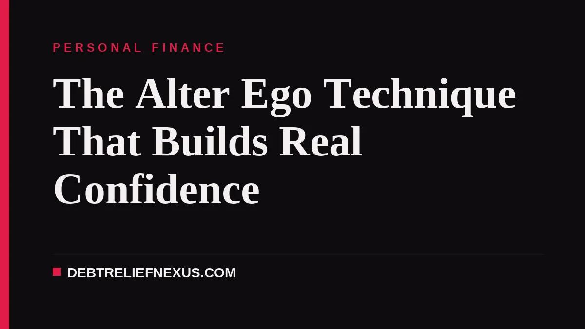 The Alter Ego Technique That Builds Real Confidence