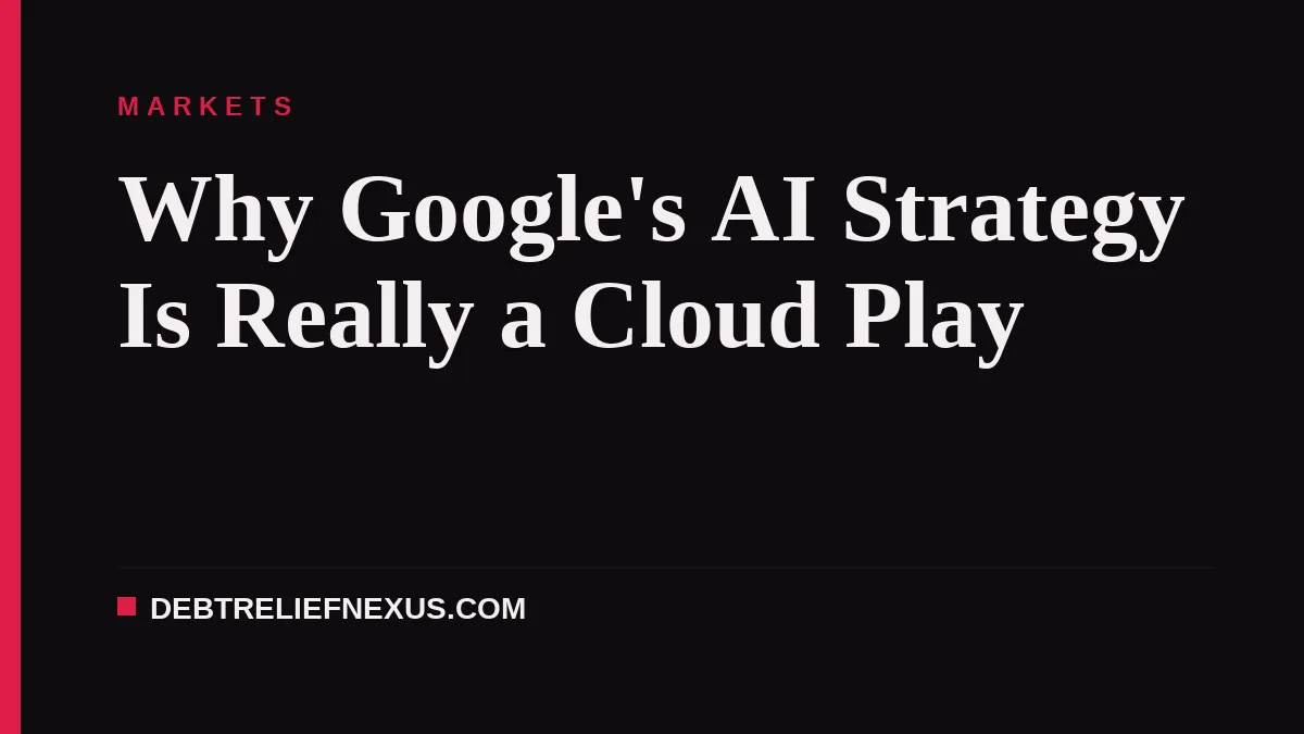 Why Google's AI Strategy Is Really a Cloud Play
