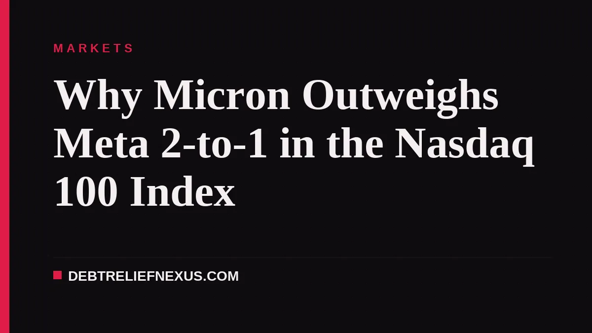 Why Micron Outweighs Meta 2-to-1 in the Nasdaq 100 Index