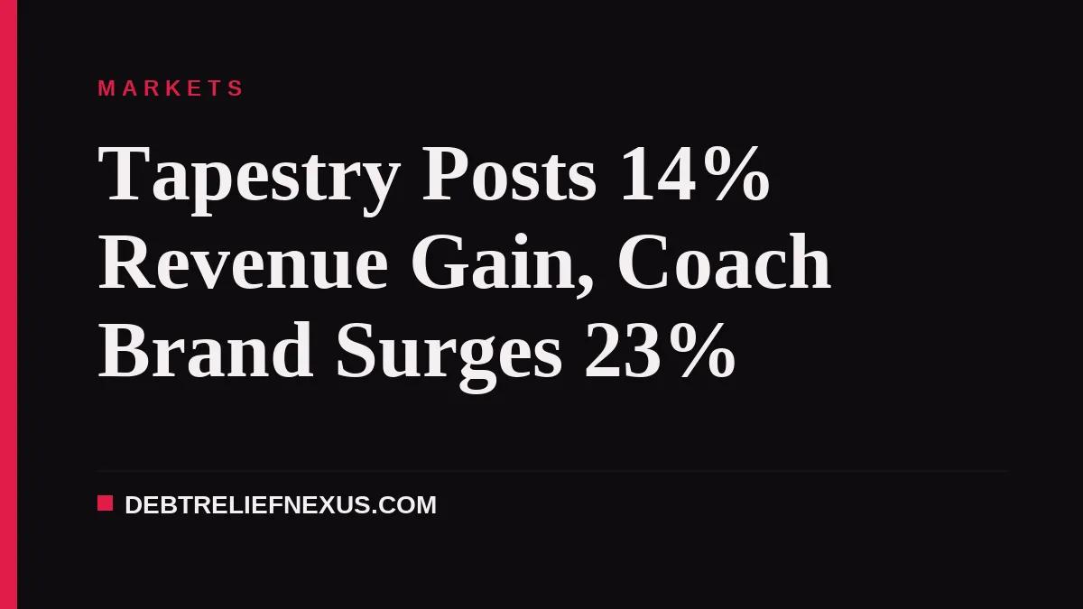 Tapestry Posts 14% Revenue Gain, Coach Brand Surges 23%