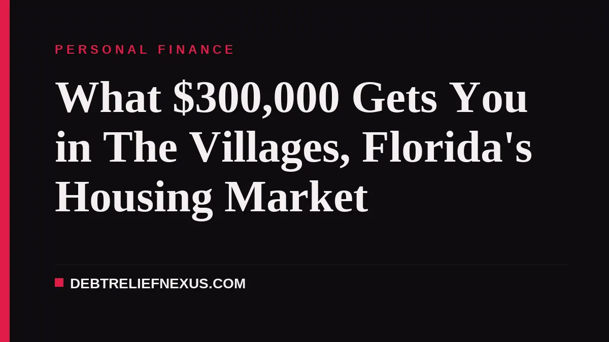 What $300,000 Gets You in The Villages, Florida's Housing Market