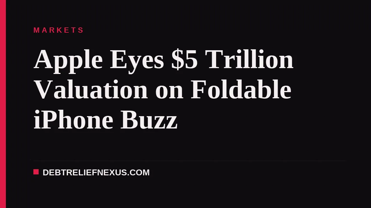 Apple Eyes $5 Trillion Valuation on Foldable iPhone Buzz