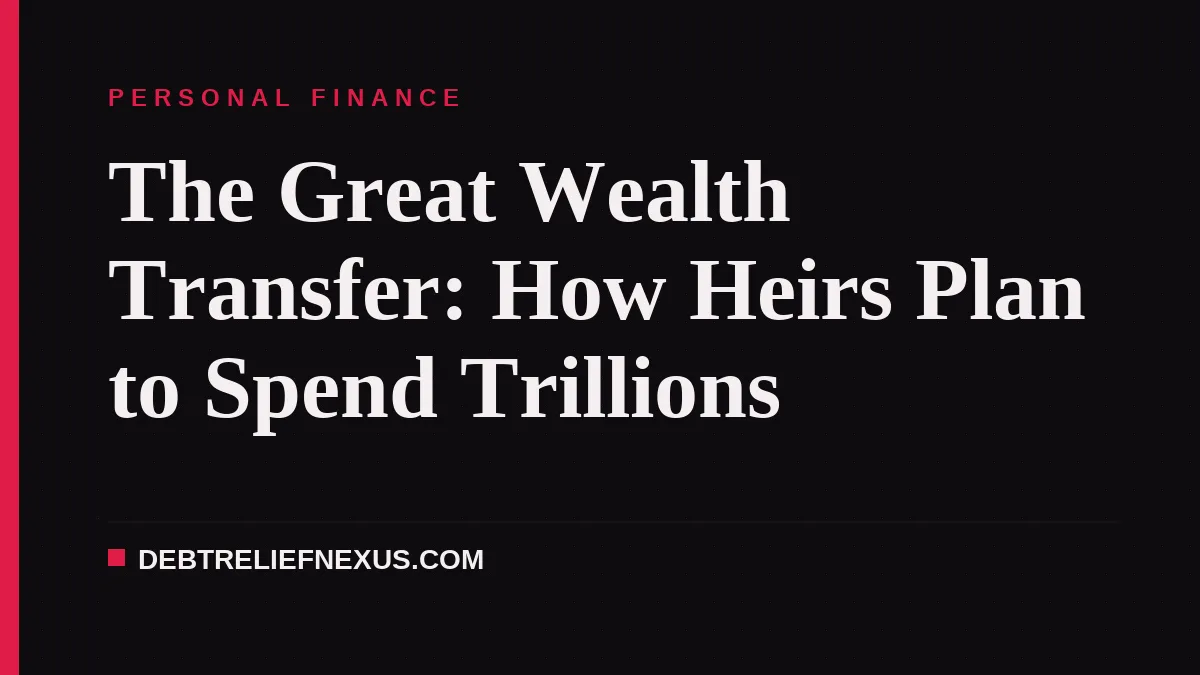 The Great Wealth Transfer: How Heirs Plan to Spend Trillions