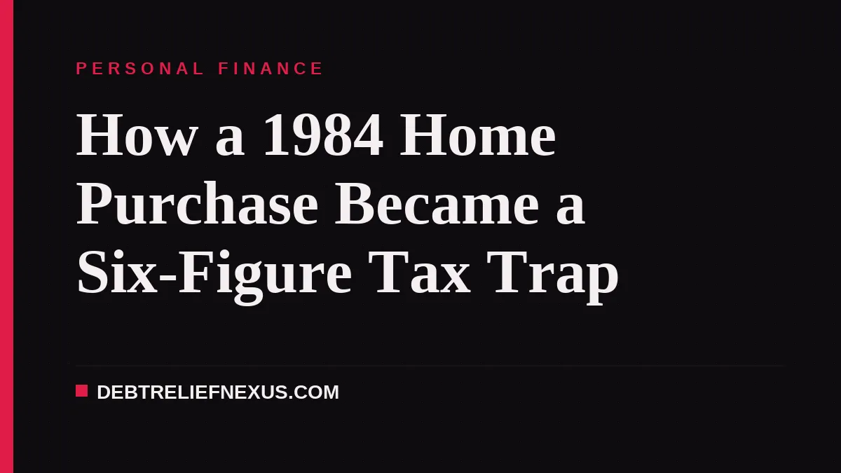 How a 1984 Home Purchase Became a Six-Figure Tax Trap