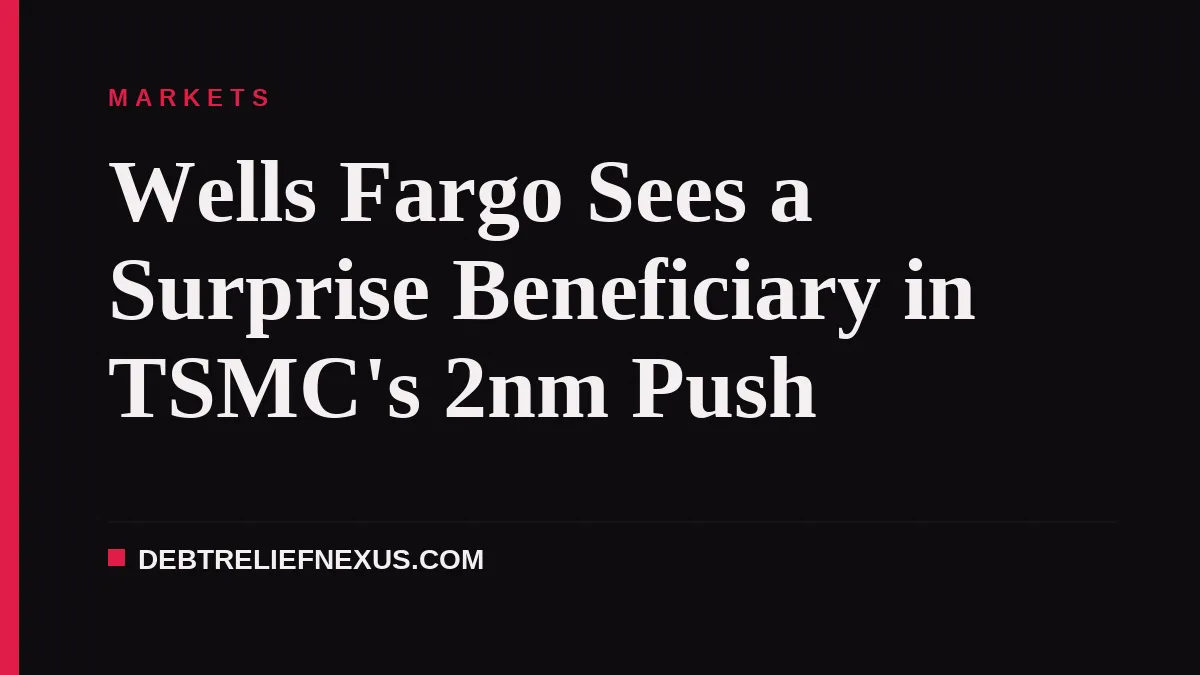 Wells Fargo Sees a Surprise Beneficiary in TSMC's 2nm Push
