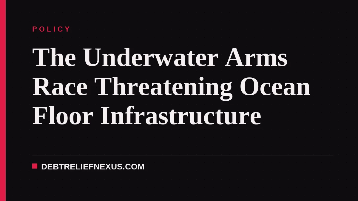 The Underwater Arms Race Threatening Ocean Floor Infrastructure