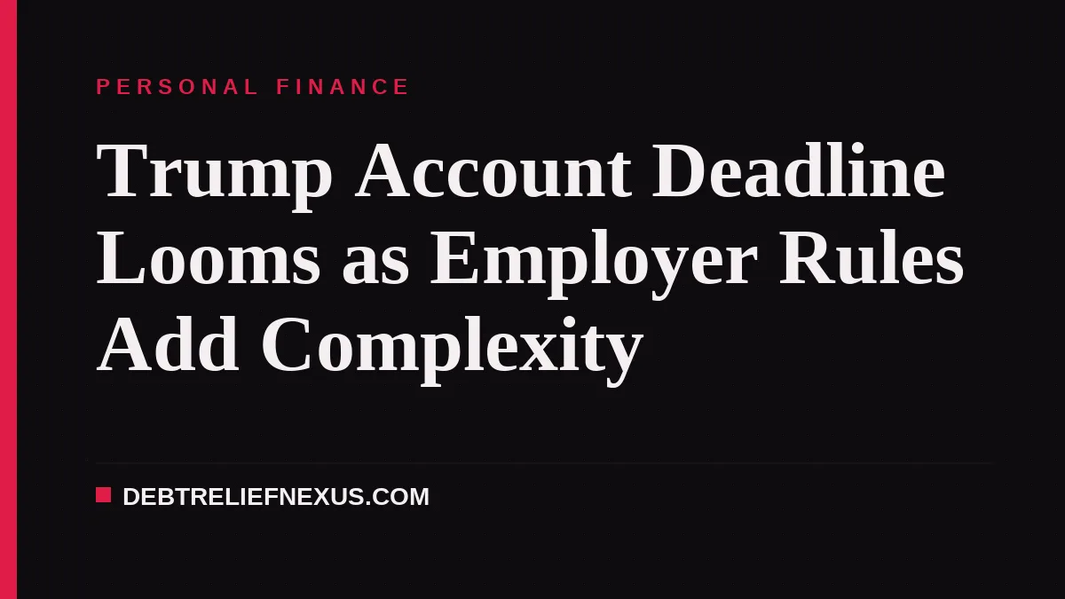 Trump Account Deadline Looms as Employer Rules Add Complexity