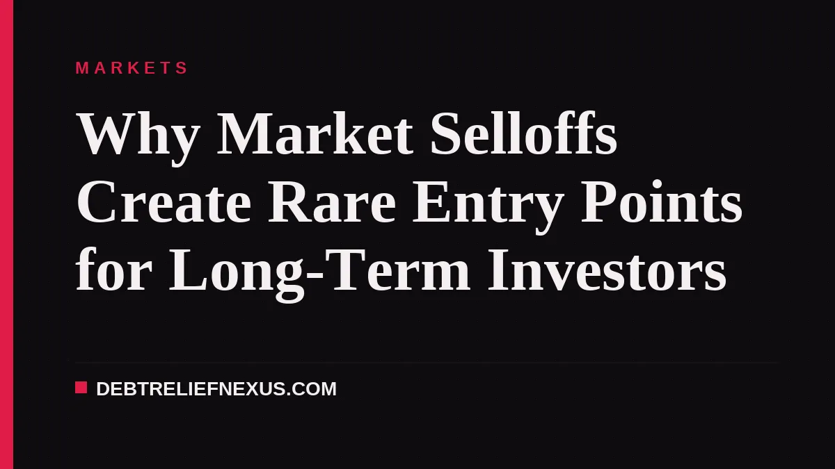 Why Market Selloffs Create Rare Entry Points for Long-Term Investors