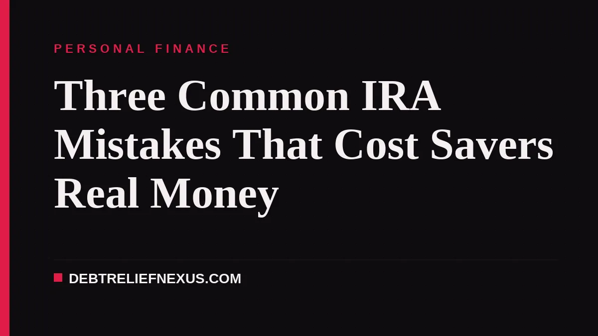 Three Common IRA Mistakes That Cost Savers Real Money