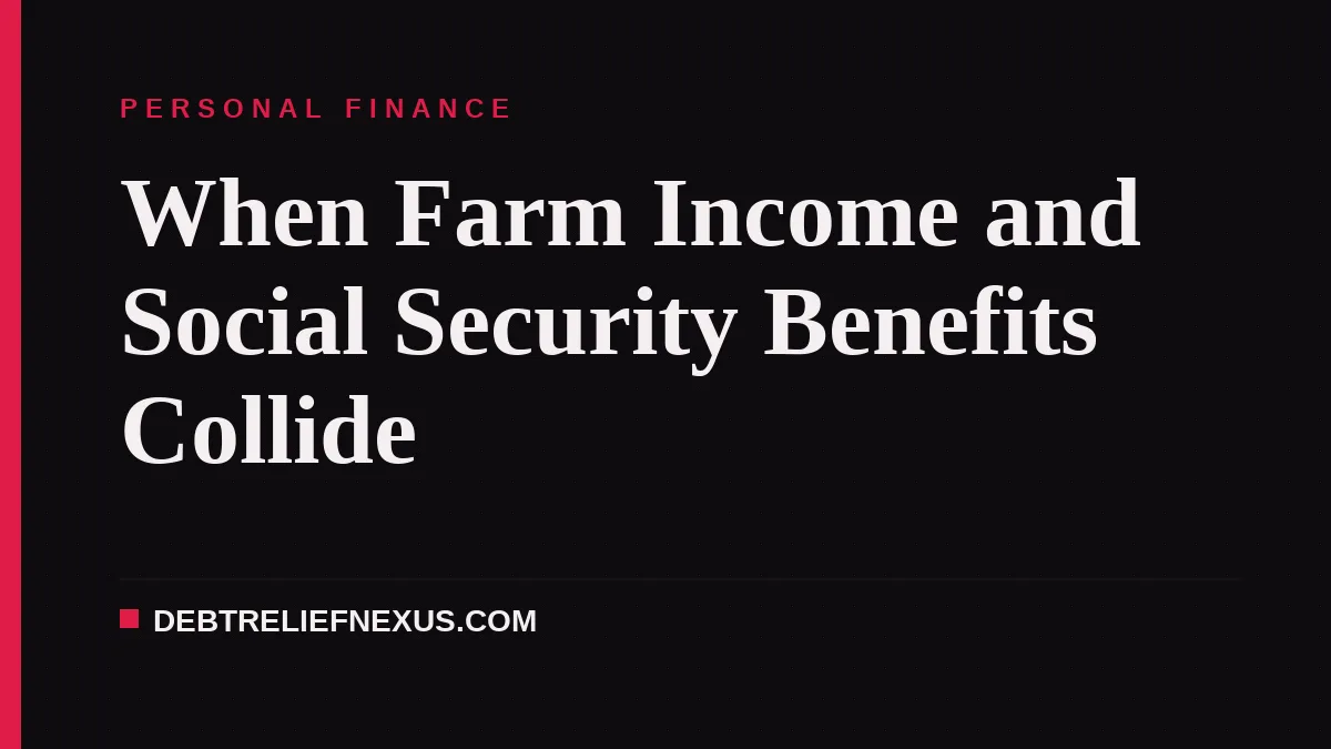 When Farm Income and Social Security Benefits Collide