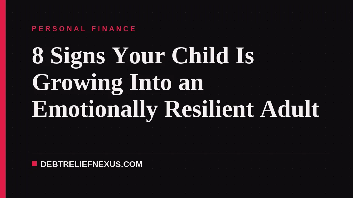 8 Signs Your Child Is Growing Into an Emotionally Resilient Adult