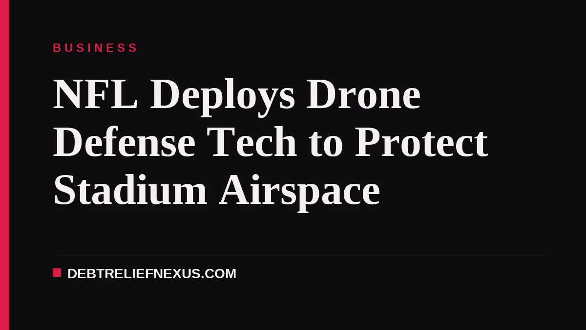 NFL Deploys Drone Defense Tech to Protect Stadium Airspace