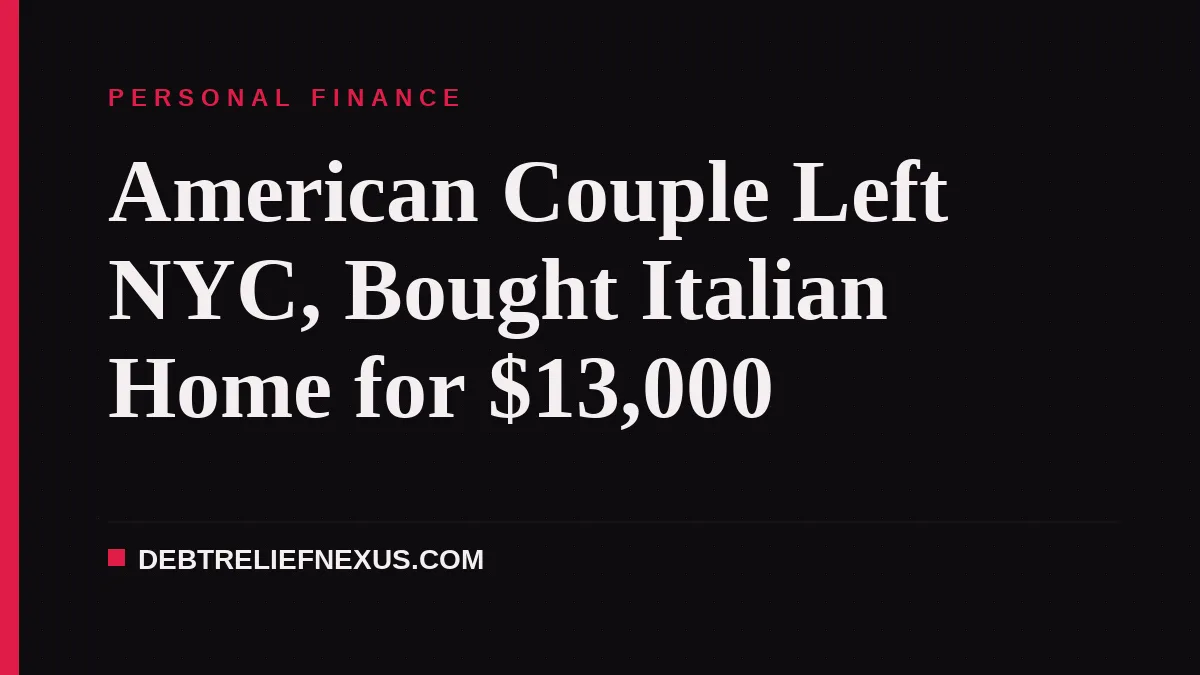 American Couple Left NYC, Bought Italian Home for $13,000