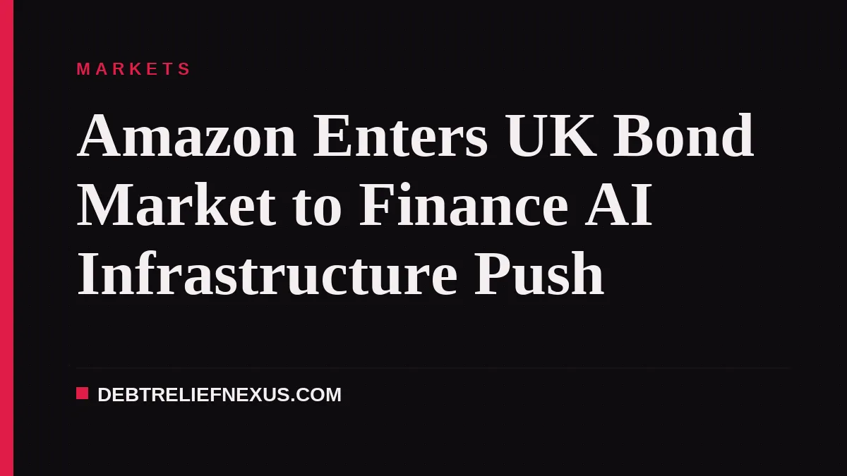 Amazon Enters UK Bond Market to Finance AI Infrastructure Push