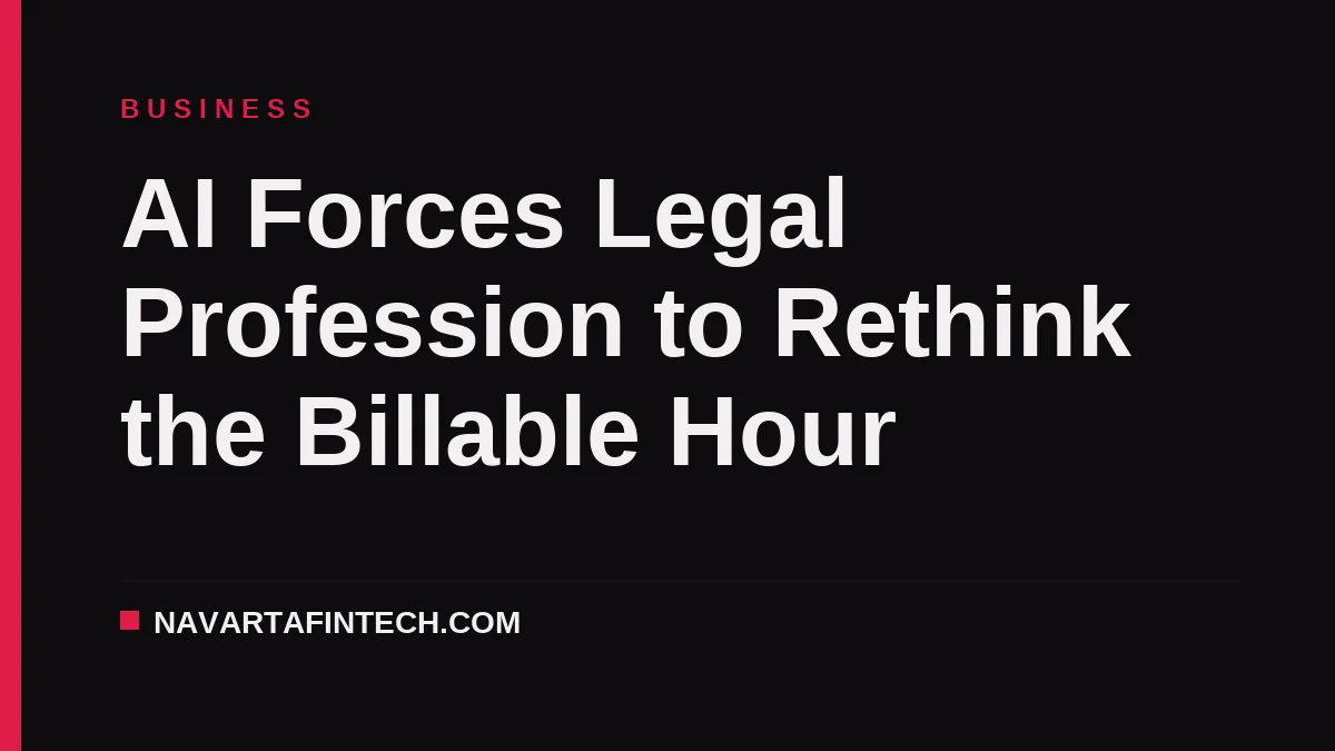 AI Forces Legal Profession to Rethink the Billable Hour