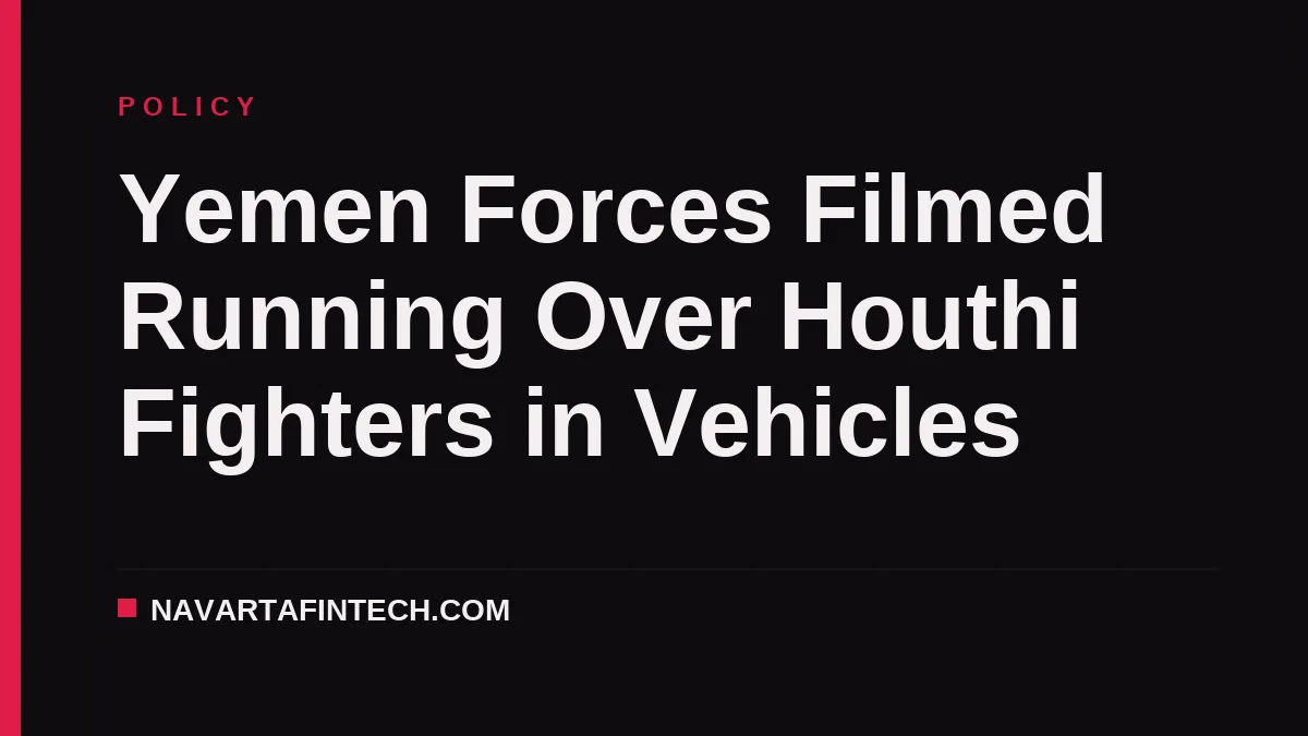 Yemen Forces Filmed Running Over Houthi Fighters in Vehicles