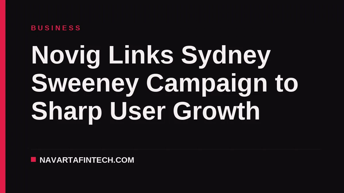 Novig Links Sydney Sweeney Campaign to Sharp User Growth