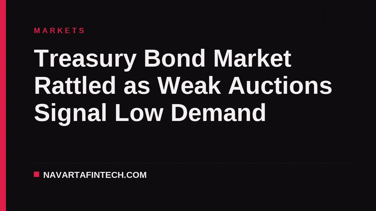 Treasury Bond Market Rattled as Weak Auctions Signal Low Demand