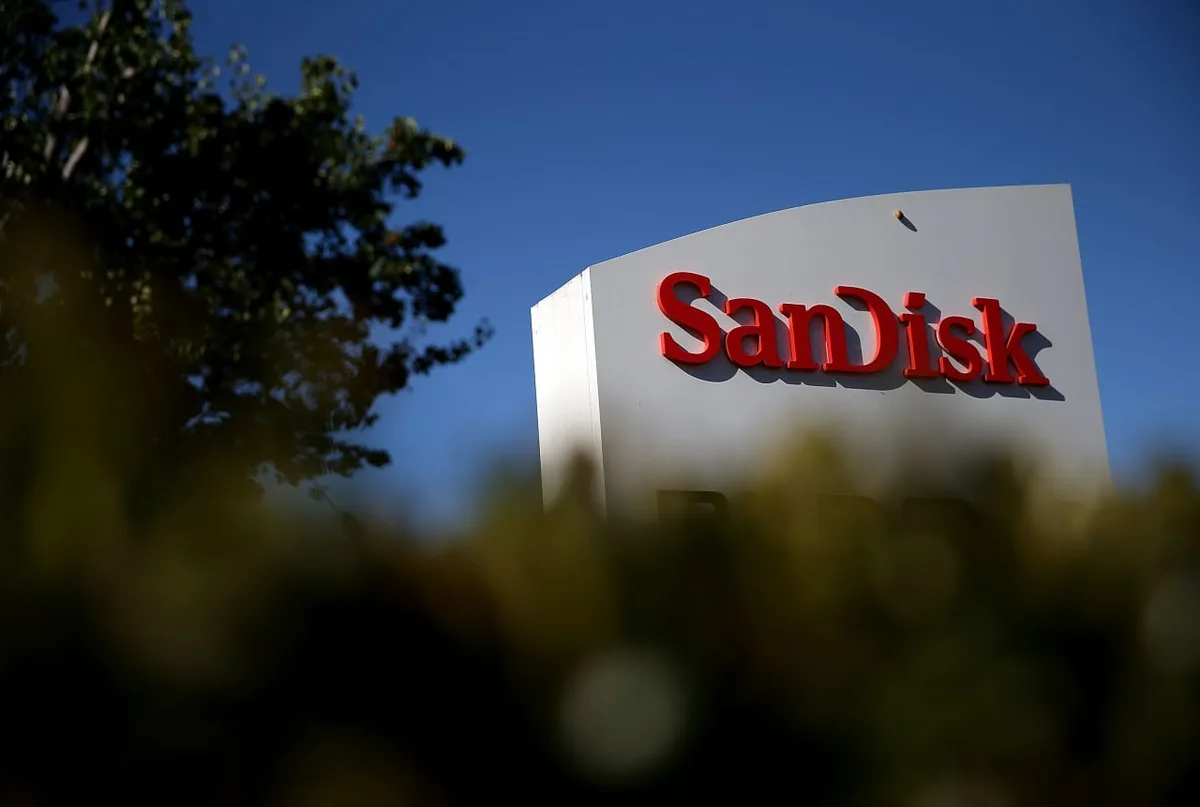 SanDisk Stock Surges as AI Demand Reframes NAND Storage