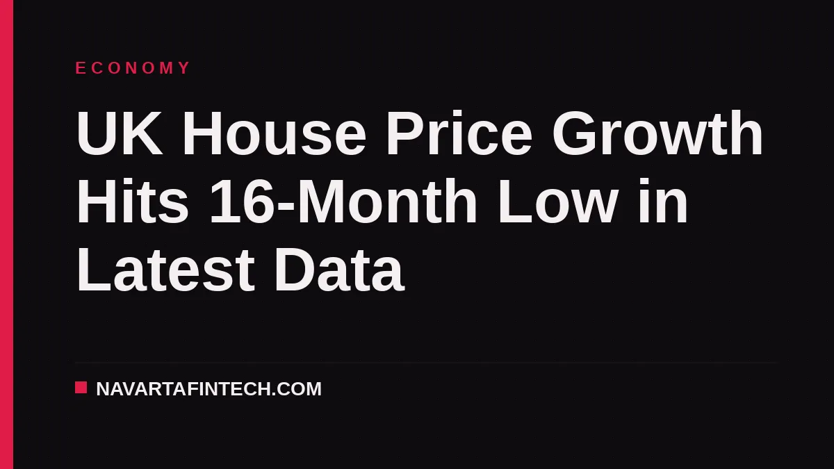 UK House Price Growth Hits 16-Month Low in Latest Data