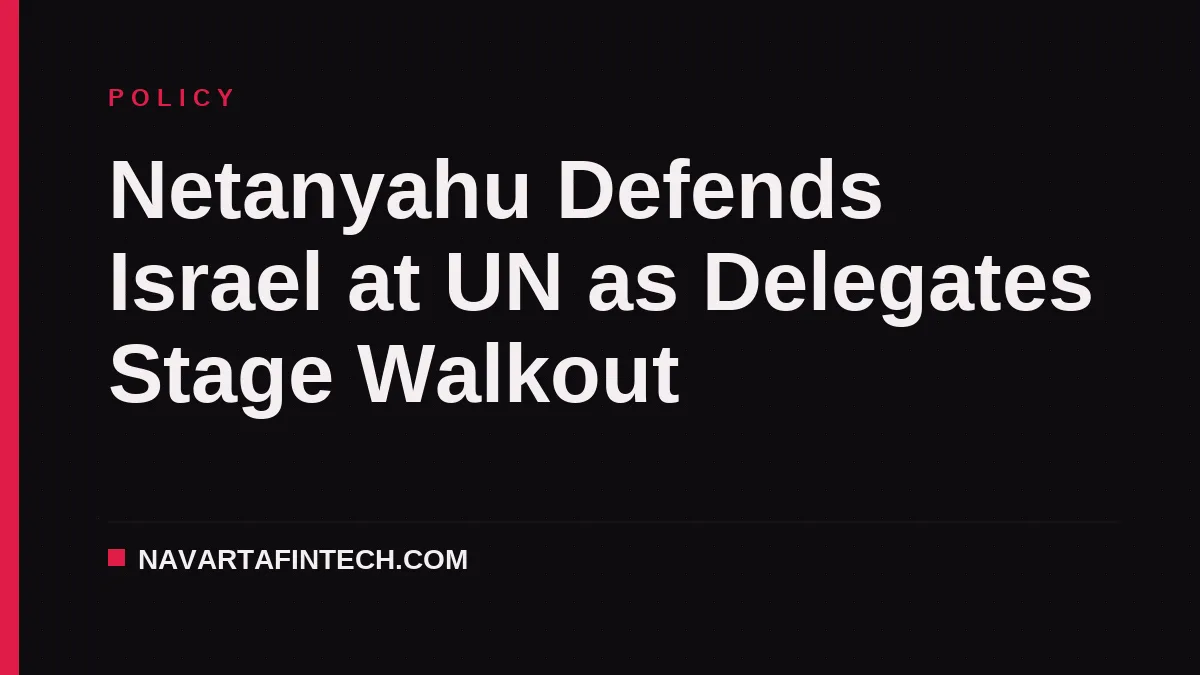 Netanyahu Defends Israel at UN as Delegates Stage Walkout