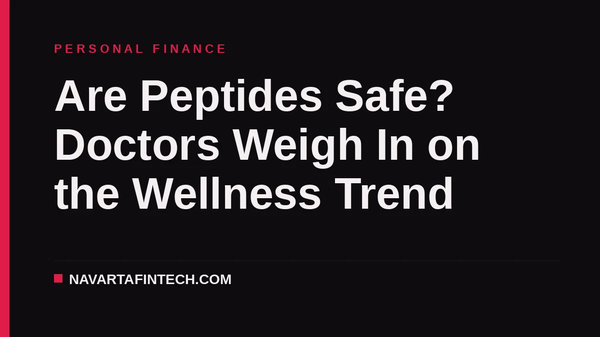 Are Peptides Safe? Doctors Weigh In on the Wellness Trend